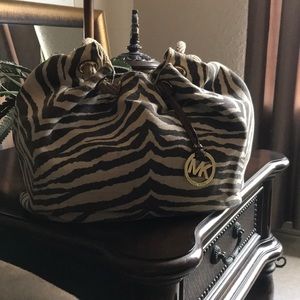 SOLD MK Canvas Tote